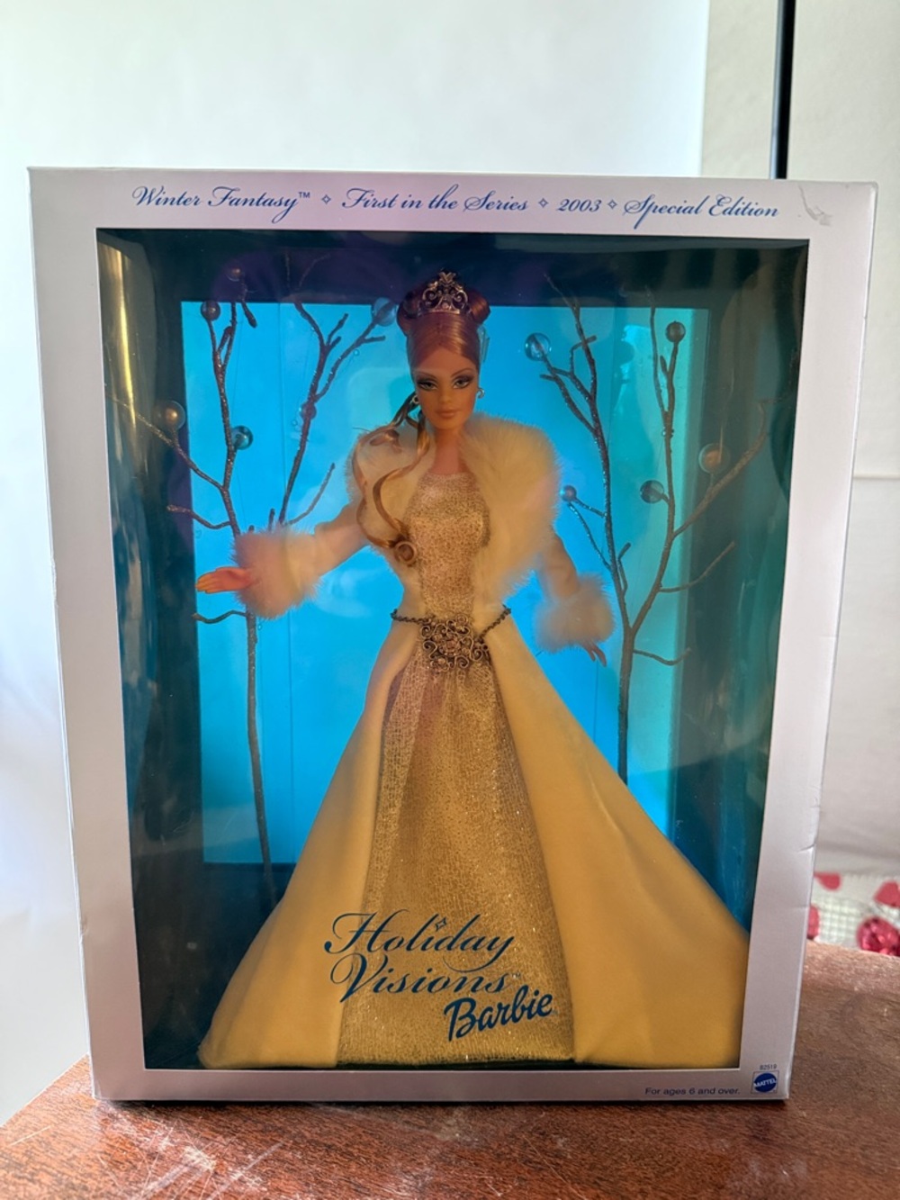 Barbie Winter Fantasy Holiday Visions Doll - Gold & Cream